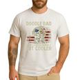 Vintage USA Flag Goldendoodle Doodle Dad Fathers Day Men Men's Casual T-Shirt White