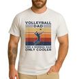 Volleyball Dad Like A Normal Dad Only Cooler Vintage Men's Casual T-Shirt White Volleyball Dad Like A Normal Dad Only Cooler Vintage Men's Casual T-Shirt White
