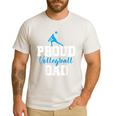 Volleyball Player Team Dad Father Proud Volleyball Dad Men's Casual T-Shirt White Volleyball Player Team Dad Father Proud Volleyball Dad Men's Casual T-Shirt White