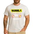 Warning Do Not Touch My Tools Or My Daughter Dad Men's Casual T-Shirt White