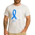 I Wear Blue For My Dad Shirt ALS Awareness Tshirt Men's Casual T-Shirt White