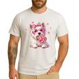 Westie Dog Valentines Day Dog Mom Westie Dad Candy Sucker For Men Women Girls Kids Men's Casual T-Shirt White
