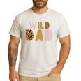 Wild Wild Dad Two Wild Birthday Outfit Zoo Birthday Animal Men's Casual T-Shirt White
