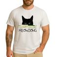 Women's Meowjong Cat Mahjong Chinese Game Cat Mom Dad Men's Casual T-Shirt White