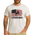 Wrestling Dad US Flag Fathers Day Retro Wrestling Fans Men's Casual T-Shirt White
