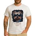 Yorkie Dad Cute Cool Dog In Sunglasses C Men's Casual T-Shirt White