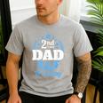 2nd Time Dad It's A Boy Dad Again Second Baby Announce Men's Casual T-Shirt Sport Grey