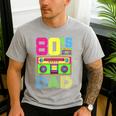 80s Dad 1980s Fashion Eighties Theme Outfit Fathers Day 80's Men's Casual T-Shirt Sport Grey