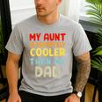 My Aunt Is Definitely Cooler Than My Dad Girl Boy Aunt Love Men's Casual T-Shirt Sport Grey