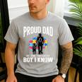 Autism Awareness For Proud Dad Support Autistic Kids Men's Casual T-Shirt Sport Grey