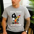 Autism Dad Support Alone Puzzle You'Ll Never Walk Men's Casual T-Shirt Sport Grey Autism Dad Support Alone Puzzle You'Ll Never Walk Men's Casual T-Shirt Sport Grey