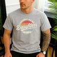 Awesome Like My Daughters Vintage Dad Quote Father Day Men's Casual T-Shirt Sport Grey