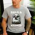 Bald & Majestic Sexy Bald Guy Dad Men's Casual T-Shirt Sport Grey