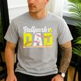 Ballpark Dad Baseball Softball Dad Of Ballers Men's Casual T-Shirt Sport Grey