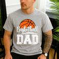 Basketball Dad Basketball Player Game Day Father's Day Men's Casual T-Shirt Sport Grey