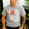 Basketball Mom Or Dad Basketball Parent Men's Casual T-Shirt Sport Grey