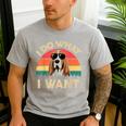 Basset Hound Shirts I Do What I Want Basset Hound Dad Men's Casual T-Shirt Sport Grey