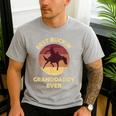 Best Buckin' Granddaddy Western Rodeo Cowboy Bucking Horse Men's Casual T-Shirt Sport Grey