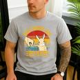 Best Bunny Dad Ever Rabbit Lover Father Pet Rabbit Men's Casual T-Shirt Sport Grey