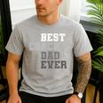 Best Coach Dad Ever Football Soccer Baseball Basketball Men's Casual T-Shirt Sport Grey