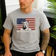 Best Dog Dad Ever American Flag American Bully Dad Men's Casual T-Shirt Sport Grey Best Dog Dad Ever American Flag American Bully Dad Men's Casual T-Shirt Sport Grey