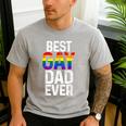 Best Gay Dad Ever LGBTQ Men's Casual T-Shirt Sport Grey Best Gay Dad Ever LGBTQ Men's Casual T-Shirt Sport Grey