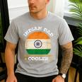 Best Indian Dad Ever Father's Day India Flag Pride Men's Casual T-Shirt Sport Grey Best Indian Dad Ever Father's Day India Flag Pride Men's Casual T-Shirt Sport Grey