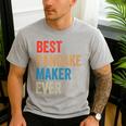 Best Pancake Maker Ever Baking For Baker Dad Or Mom Men's Casual T-Shirt Sport Grey