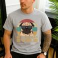 Best Pug Dad Ever Pug Dog For Men And Boys Men's Casual T-Shirt Sport Grey