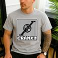 Bicycle DADS Old Guy WHO Ride Bikes BMX Mountain OR Road Men's Casual T-Shirt Sport Grey