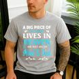 A Big Piece Of My Heart Lives In Heaven My Mom And Dad Men's Casual T-Shirt Sport Grey