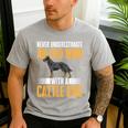 Blue Heeler Dad Australian Cattle Dog Men Men's Casual T-Shirt Sport Grey Blue Heeler Dad Australian Cattle Dog Men Men's Casual T-Shirt Sport Grey