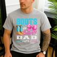 Boots Or Bows Dad Loves You Gender Reveal Party Men's Casual T-Shirt Sport Grey