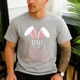 Bunny Dad Of The Birthday Princess Matching Family Men's Casual T-Shirt Sport Grey