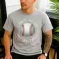 I Can't My Son Has Baseball Practice For Moms Dads T-Shirt Men's Casual T-Shirt Sport Grey