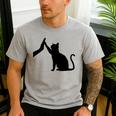 Cat Lover Cat Mom Cat Dad Men Women & Kids Cute Cat Men's Casual T-Shirt Sport Grey Cat Lover Cat Mom Cat Dad Men Women & Kids Cute Cat Men's Casual T-Shirt Sport Grey