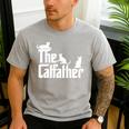 The CatFather Cat Dad T Shirt Cat Lover For Men Premium Tri-Blend Men's Casual T-Shirt Sport Grey The CatFather Cat Dad T Shirt Cat Lover For Men Premium Tri-Blend Men's Casual T-Shirt Sport Grey