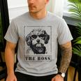The Cavapoo Boss Mom Dad Dog Lover Men's Casual T-Shirt Sport Grey