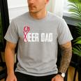 Cheer Dad Beer Dad Cheerleading Father Father's Day Men's Casual T-Shirt Sport Grey