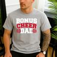 Cheer Stepdad Bonus Cheer Dad Red Men's Casual T-Shirt Sport Grey