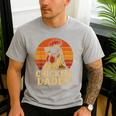 Chicken Daddy Vintage Chicken Dad Farmer Poultry Farmer Men's Casual T-Shirt Sport Grey