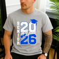 Class Of 2026 Dad Proud Dad Of A 2026 Senior Graduate Men's Casual T-Shirt Sport Grey