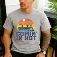 Comin In Hot Pontoon Boat Boating Lake For Dad Small Men's Casual T-Shirt Sport Grey