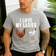 Cool Chicken Art For Men Women Dad Rooster Chicken Farmer Men's Casual T-Shirt Sport Grey Cool Chicken Art For Men Women Dad Rooster Chicken Farmer Men's Casual T-Shirt Sport Grey