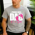 Cool Parent Apparel Proud New Dad It's A Girl Classic Fit Short Sleeve Crew Neck T-Shirt Small Men's Casual T-Shirt Sport Grey