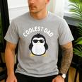 The Coolest Dad Cool Penguin By Dangerous Dad Men's Casual T-Shirt Sport Grey