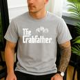 Crab Fishing Dad The Crabfather Men's Casual T-Shirt Sport Grey