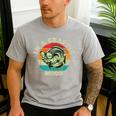 In A Crappie Mood Retro Fishing Sarcastic Dad Men's Casual T-Shirt Sport Grey