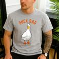 Cute Duck Dad Lover Illustration Duck Owner Men's Casual T-Shirt Sport Grey Cute Duck Dad Lover Illustration Duck Owner Men's Casual T-Shirt Sport Grey