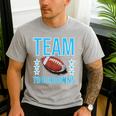 Cute Team Touchdowns Gender Reveal For Mom And Dad Men's Casual T-Shirt Sport Grey